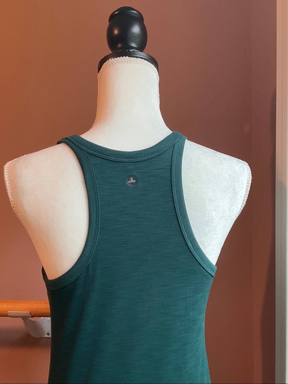 Prana dark teal tank top M - Picture 2 of 4